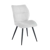 ROSA FABRIC DINING CHAIR - OATMEAL