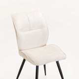 ROSA FABRIC DINING CHAIR - OATMEAL