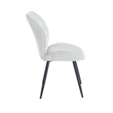 ROSA FABRIC DINING CHAIR - OATMEAL