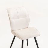 ROSA FABRIC DINING CHAIR - OATMEAL