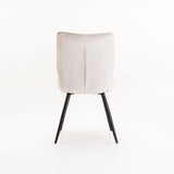 ROSA FABRIC DINING CHAIR - OATMEAL