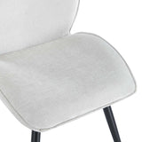 ROSA FABRIC DINING CHAIR - OATMEAL