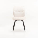 ROSA FABRIC DINING CHAIR - OATMEAL