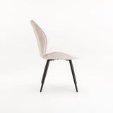 ROSA FABRIC DINING CHAIR - OATMEAL