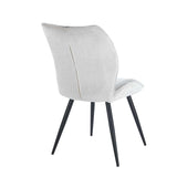 ROSA FABRIC DINING CHAIR - OATMEAL