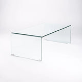RUBY 12MM TEMPERED GLASS COFFEE TABLE -  120 x 60 cm