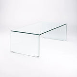 RUBY 12MM TEMPERED GLASS COFFEE TABLE -  120 x 60 cm