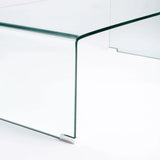 RUBY 12MM TEMPERED GLASS COFFEE TABLE - 110 x 55cm