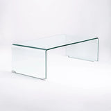 RUBY 12MM TEMPERED GLASS COFFEE TABLE - 110 x 55cm