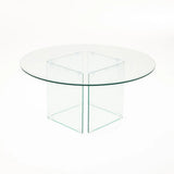 RUBY 90cm ROUND 10MM TEMPERED GLASS COFFEE TABLE