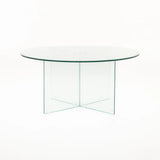 RUBY 90cm ROUND 10MM TEMPERED GLASS COFFEE TABLE