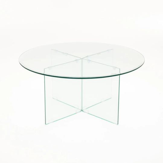 RUBY 90cm ROUND 10MM TEMPERED GLASS COFFEE TABLE