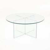 RUBY 90cm ROUND 10MM TEMPERED GLASS COFFEE TABLE