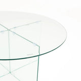 RUBY 90cm ROUND 10MM TEMPERED GLASS COFFEE TABLE