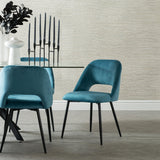 SADIE VELVET DINING CHAIR - PETROL BLUE