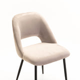 SADIE VELVET DINING CHAIR - TAUPE