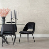 SADIE VELVET DINING CHAIR - BLACK