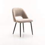 SADIE VELVET DINING CHAIR - TAUPE