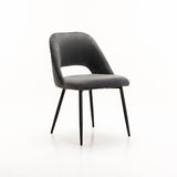 SADIE VELVET DINING CHAIR - GREY