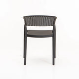 SAMUI CHAIR W/ARMS - BLACK