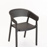 SAMUI CHAIR W/ARMS - BLACK