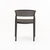 SAMUI CHAIR W/ARMS - BLACK