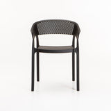 SAMUI CHAIR W/ARMS - BLACK