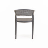 SAMUI CHAIR W/ARMS - DARK GREY