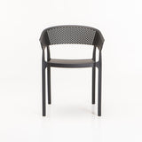 SAMUI CHAIR W/ARMS - DARK GREY