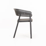 SAMUI CHAIR W/ARMS - DARK GREY