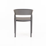 SAMUI CHAIR W/ARMS - DARK GREY