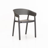 SAMUI CHAIR W/ARMS - DARK GREY