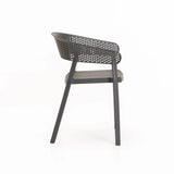 SAMUI CHAIR W/ARMS - DARK GREY