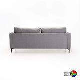 SANTINO FABRIC 3 SEATER -LIGHT GREY