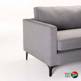 SANTINO FABRIC 3 SEATER -LIGHT GREY