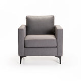 SANTINO FABRIC ARMCHAIR - DARK GREY