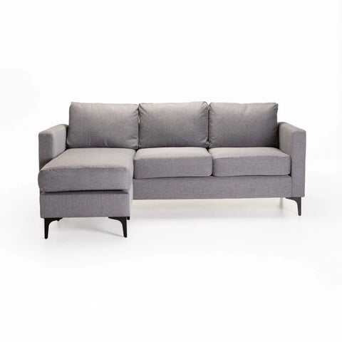 SANTINO FABRIC CORNER CHAISE-LIGHT GREY