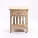 SARI WHITEWASH 1 DRAWER PEDESTAL