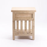SARI WHITEWASH 1 DRAWER PEDESTAL