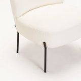 SCARLETT BOUCLE FABRIC CHAIR - CREAM