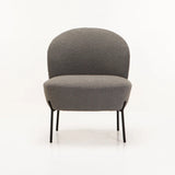 SCARLETT BOUCLE FABRIC CHAIR - GREY