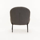 SCARLETT BOUCLE FABRIC CHAIR - GREY