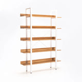 SIGMA 5 SHELF UNIT - BEECH/WHITE