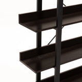 SIGMA 5 SHELF UNIT - WENGE/BLACK