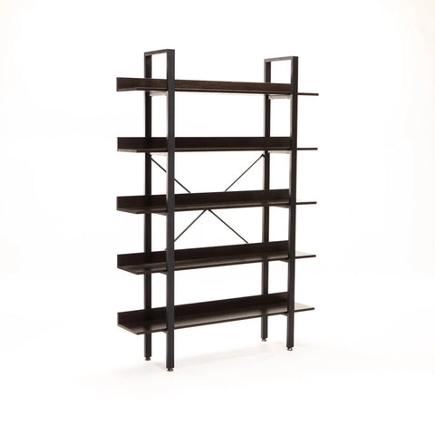 SIGMA 5 SHELF UNIT - WENGE/BLACK