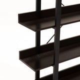 SIGMA 5 SHELF UNIT - WENGE/BLACK