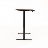 ELECTRIC ADJ SIT-STAND DESK-DARK WALNUT/BLACK