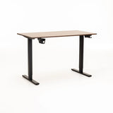 ELECTRIC ADJ SIT-STAND DESK-DARK WALNUT/BLACK