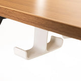 ELECTRIC ADJ SIT-STAND DESK-LIGHT WALNUT/WHITE
