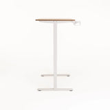 ELECTRIC ADJ SIT-STAND DESK-LIGHT WALNUT/WHITE